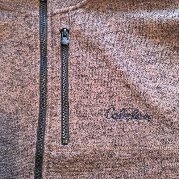 Cabela's Hooded Sweater/Sweatshirt, Color choc. Brown, Zip Up Hooded, Size XXL - Picture 6 of 10